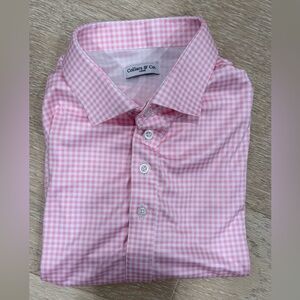 Collars & Co. - Pink Gingham Polo Shirt